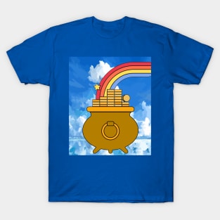 Rainbow With Boiler Pot Full Of Gold T-Shirt